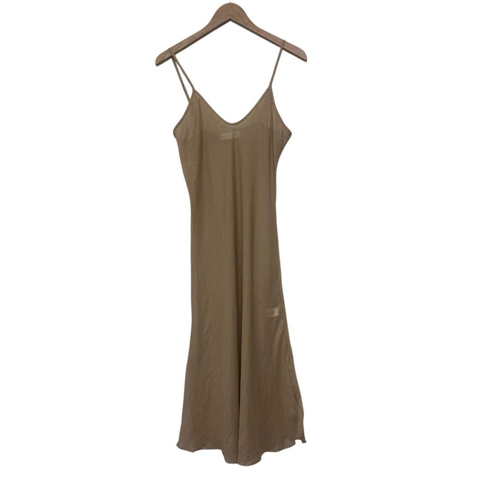 Natalie Martin Olive Slip Maxi Dress